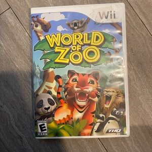 World of Zoo Wii (2009) Game Animals Case & Instruction Manual